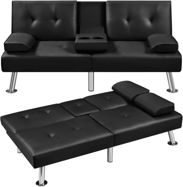 Yaheetech Convertible Sofa Bed Adjustable Couch Sleeper