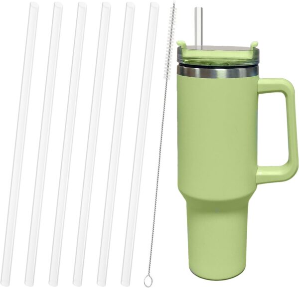 Replacement Straw Compatible with Stanley 40 oz 30 oz Cup Tumbler, 6 Pack