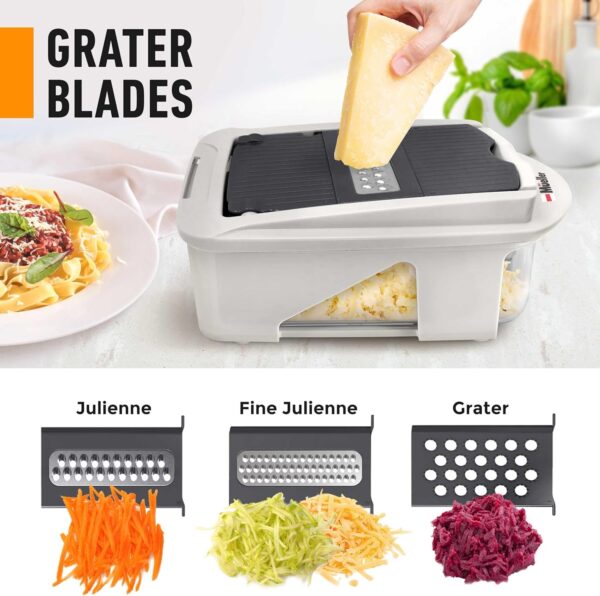 Mueller Pro-Series All-in-One, 12 Blade Mandoline Slicer for Kitchen, Food Chopper, Vegetable - Image 4